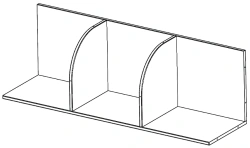 Modular Children's Wall Unit for School Supplies - Module SMD. 18