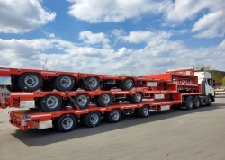 Sliding Semi-Trailer TSR 4S0U1N with Cordiant Professional TR-1 Tires