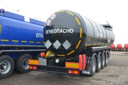 Round Tank Semi-Trailer for Transporting Oil and Petroleum Products, Model GR4 93322-0000010