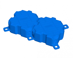 Polyethylene Float Module for Floating Structures (1000mm x 500mm x 260mm) SFII 260 Double