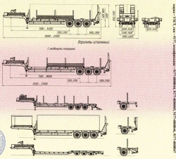 UZST Semi-Trailer 9177 for Transportation of Heavy Equipment