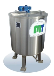 Milk Reception Tank with Cooling and Mixing, Model 500