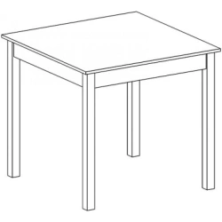 Square Dining Table for Home and Office Use