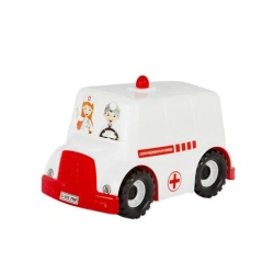 Ambulance Bus Toy - Medium Size Plastic Vehicle