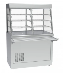 High-Temperature Refrigerated Showcase Counter with Neutral Cabinet PVV(N)-70H-C-02-NSh
