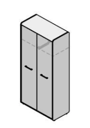 Wooden Office Wardrobe Furniture Set "Vegas