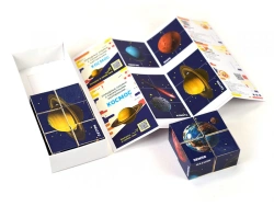 Foldable Story Cubes with Cosmic Illustrations