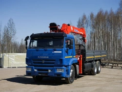 Multi-functional Truck with Hydraulic Crane KMA on KAMAZ 65117 Base 64K02N-U2