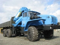 Ural 4320 Chassis Mounted Truck with Crane Manipulator 6377R2