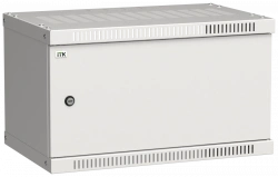 LINEA WE 6U Wall-Mounted Cabinet 550x350mm Metal Door Gray LWE3-06U53-MF