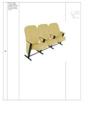 Student MIX Armchair for Public Spaces, 535x690x940 mm