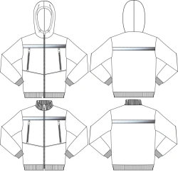 Men's Knit Jacket for Protection Against General Workplace Contaminants