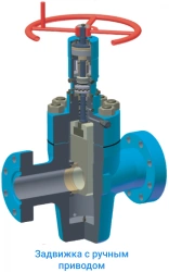 Full Bore Straight-Through Valve with Single Plate Gate, Type ZShS