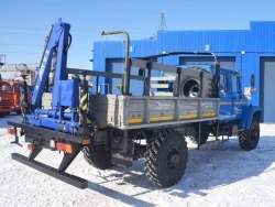 Borded Platform with Crane Manipulator 47121F for Cargo Transport
