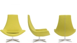 High Back Lounge Chair with Swivel Mechanism - Edmonton