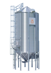 Metal Cone-Bottom Silo for Grain Storage SКА1158-1-10,3-10 (Clearance 1230 mm)