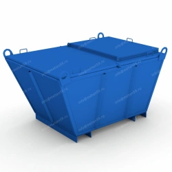 Metal Waste Container with Lugs for Storage and Transport 1717