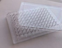 Disposable Polymer Immunological Plate 96 Wells, Flat-Bottomed with Lid (Marked) Model M-011