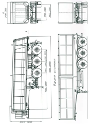 Metal Semi-Trailer ChMZAP-9520 for Bulk Transport 952000-952007
