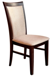 Wooden Frame Chair with Fabric Upholstery