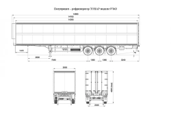 Tonar 97863 Refrigerated Semi-Trailer for Food Transport