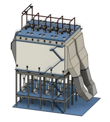 Horizontal Dry Electrofilter TBS-4x4.5-2x10.0-15.0-400