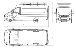Dual-Fuel Cargo Truck with CNG/Petrol Engine Model 3008FF