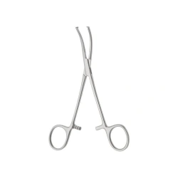 Surgical Clamp with Ratch for Attaching Surgical Drapes, Curved, 160 mm