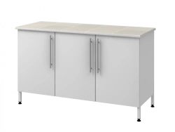 Wall-Mounted Table with Metal Support Column 1500 PTDKp