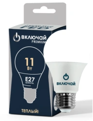 LED Light Bulb 11W E27 A60 3000K RUS 220V (LED PREMIUM A60-11W-E27-N)
