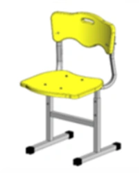 Durable Plastic Chair with Metal Frame