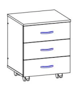 Mobile Cabinet with Drawers - Tumba Podkatnaya