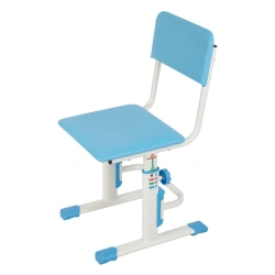 Adjustable Polini Kids City Chair / Polini Kids Smart L, White-Blue, Art. 0001557.17