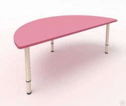 Adjustable Height Semi-Circular Children’s Table (Model 50046-036)