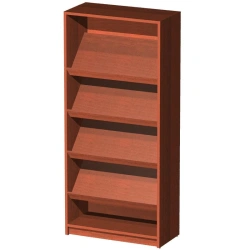 Open Showcase with Slanted Shelves