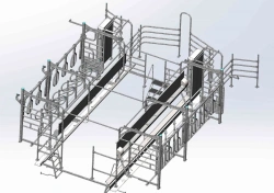 Parallel Milking Installation for Stalls Model