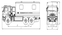 Mobile Medical Complex on KAMAZ 43118-37 Chassis Model 675619
