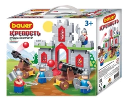 Educational Building Toy for Kids - Bauer Series "Castle" Catapult & Cannon, 111 Elements, Art. 464
