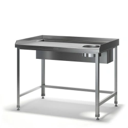 Stainless Steel and Galvanized Steel Root Vegetable Processing Table SDK