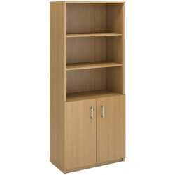 Wooden Document Cabinet - Semi-Open Front Design