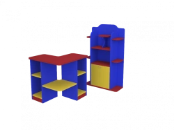 Corner Display Shop with Showcase DM7576