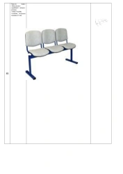 School Chair Series "Shkolnik" 1685*575*800 mm