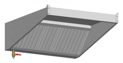 Wall-Mounted Exhaust Hood 1200x1100x350 with Installation Kit