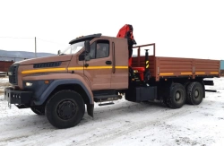 Truck with Crane Manipulator 6378A4 on Ural Chassis 73945-01