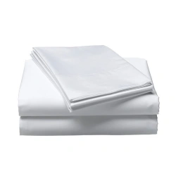 Rectangular White Batiste Bed Sheet 214x120 cm