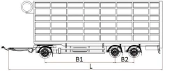 MDO431 Livestock Trailer, Model 878538, 9 Ton Capacity