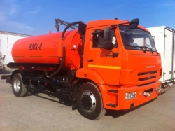 Vacuum Sewage Truck VMC-43255-E5 based on KAMAZ-43255-G5