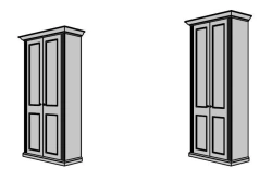 Wooden Office Wardrobe Furniture Set "Dante