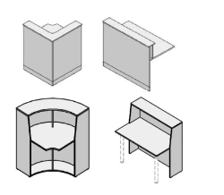 Administrator Workstation Module for Office Furniture Series