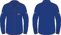 Men's Shirt Jacket for Thermal Protection Against Electric Arc Risks - Gazprom Neft Style